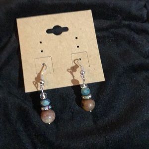 Deep earth tone handmade earrings